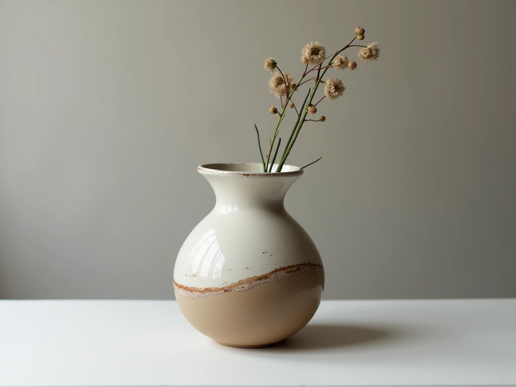 Handgemaakte keramische vaas
